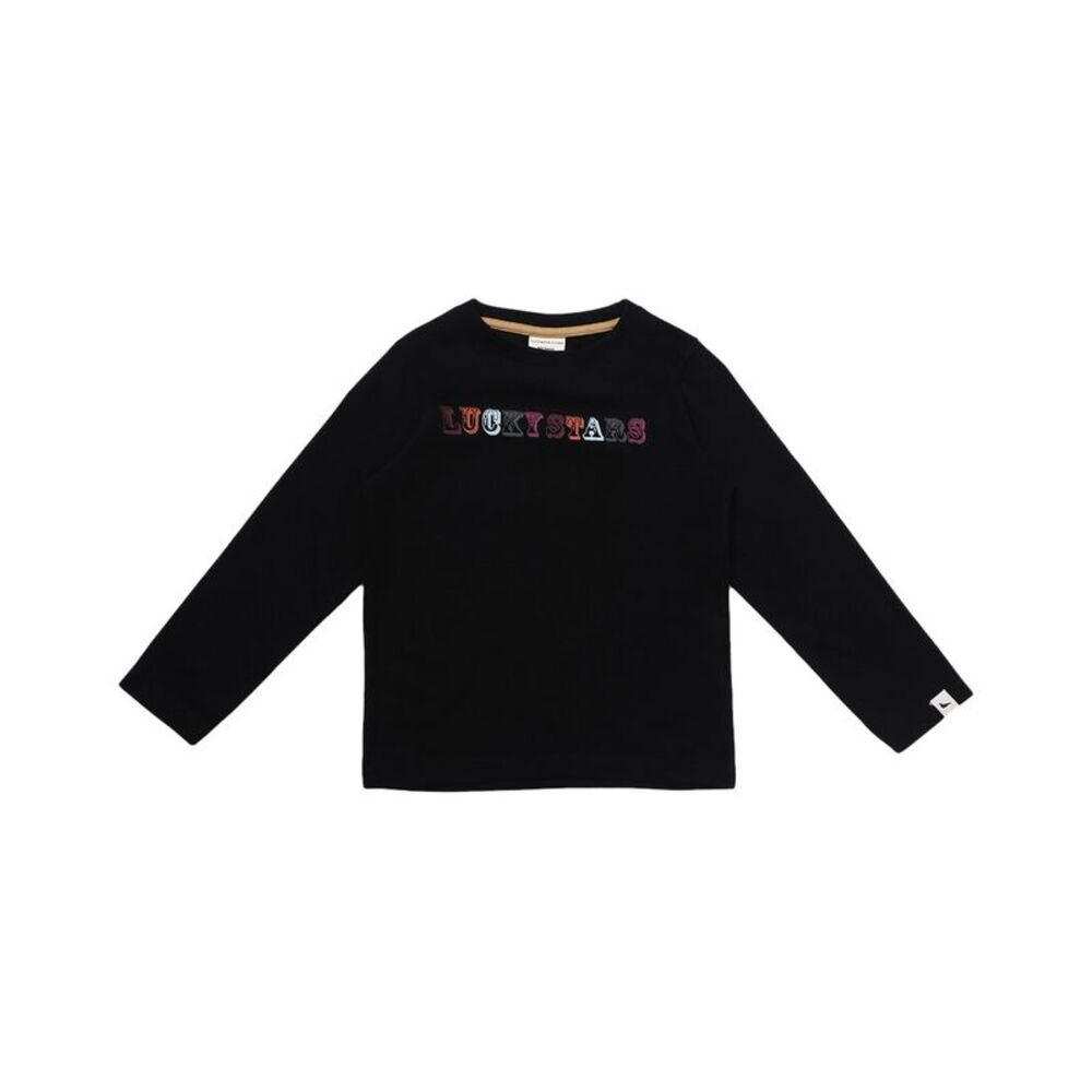 Turtledove London Boys  Lucky Stars Print Top, Black